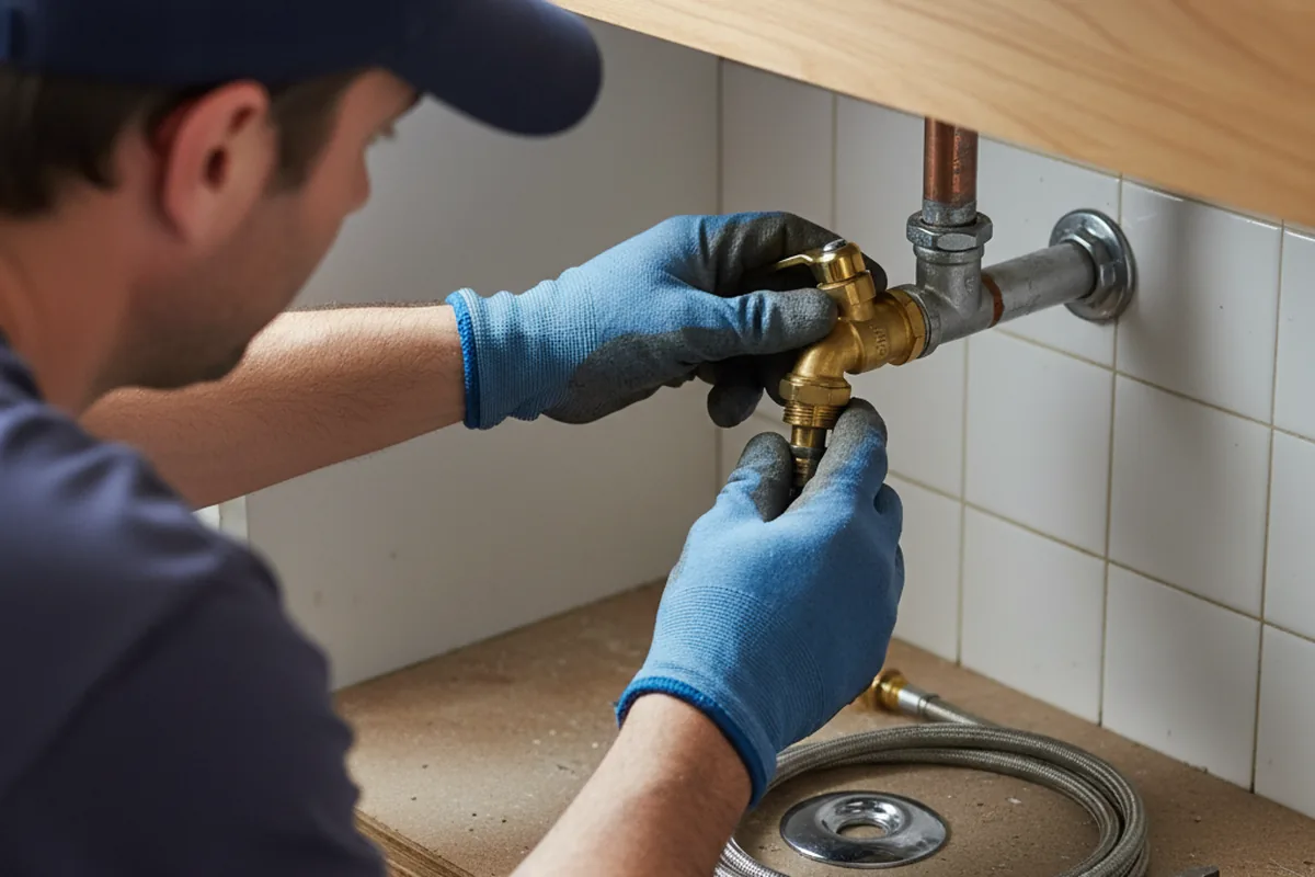 Shutoff valve and fitting work during Repiping in Ackley